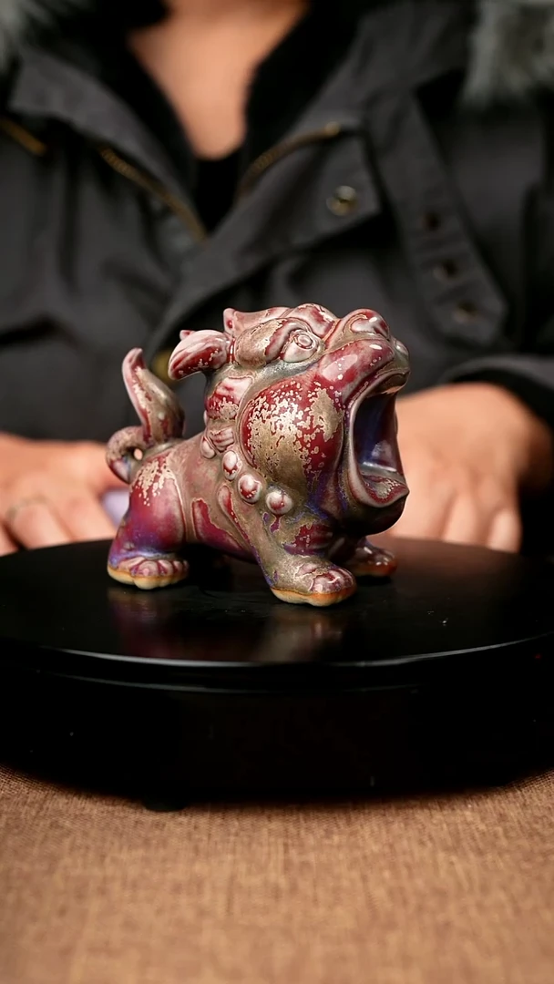 【闪购商品】818#牛彩霞一级品原矿钧瓷炉钧釉茶宠