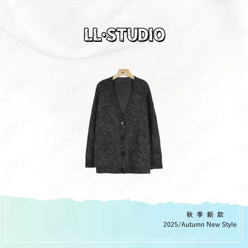 妙兮·LL潮流通勤宽松型针织常规毛针织衫小香风中式上衣*20252232