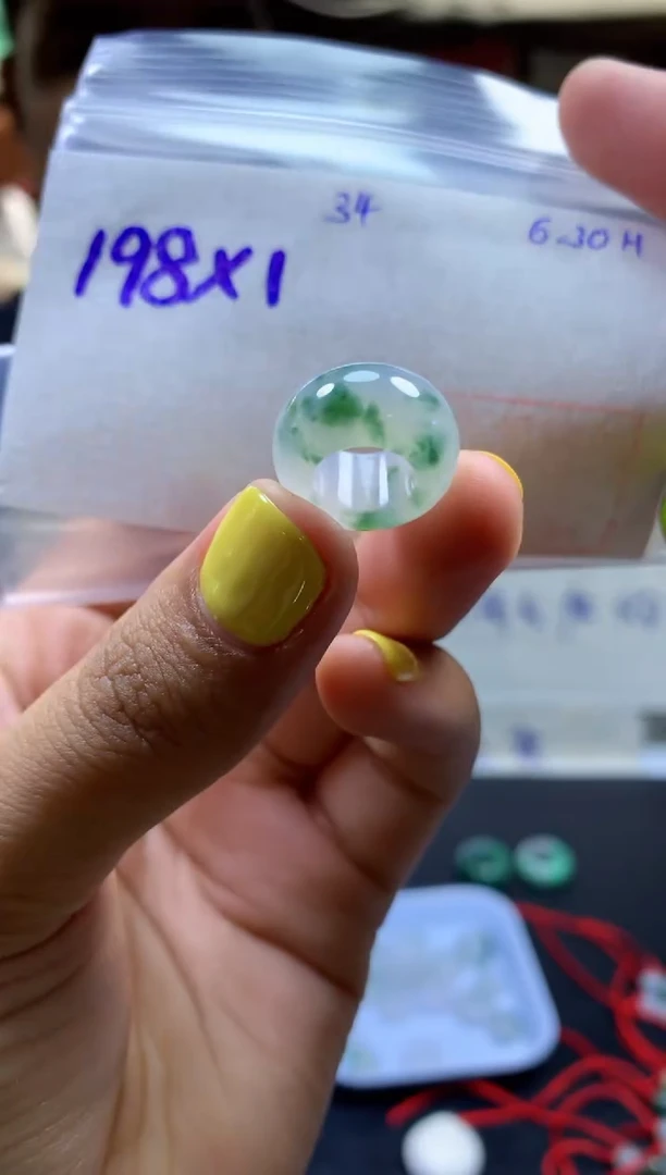 定制翡翠未镶嵌甜甜圈#198元-毛货需精细抛光