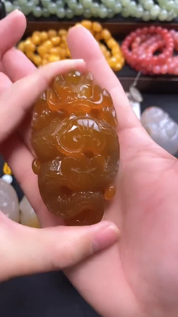 【闪购商品】玛瑙/玉髓把件未镶嵌1