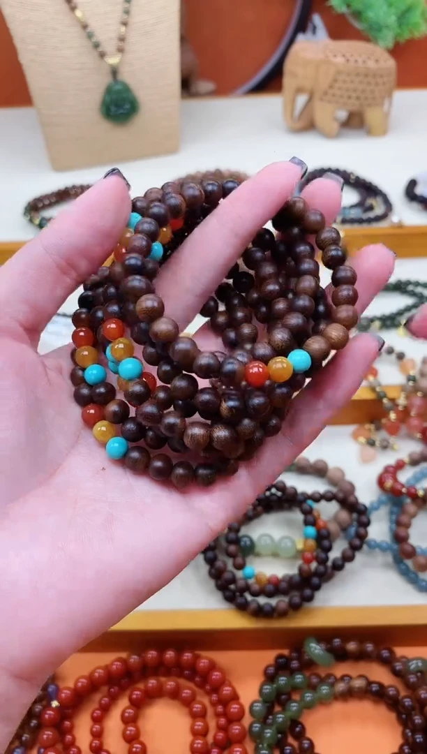 未镶嵌檀香木手串单圈达拉干香香手串