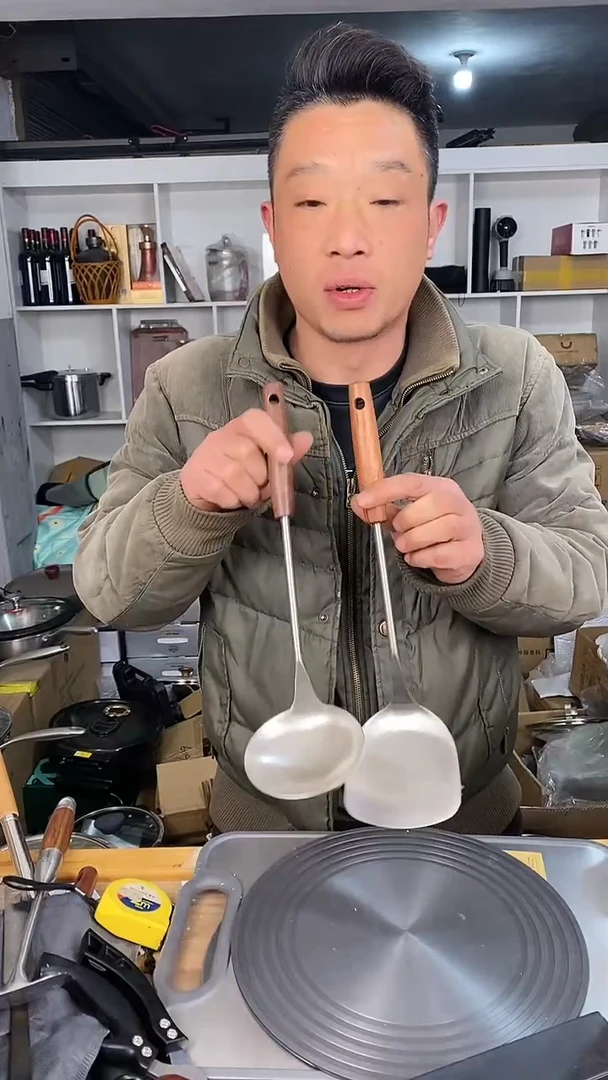 水晶玻璃1不锈钢铲勺 两件套