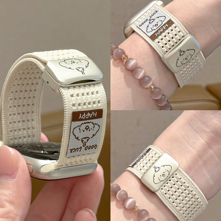 适用苹果手表applewatchS11针织S10编织S9磁吸表带S8大耳狗SE运动