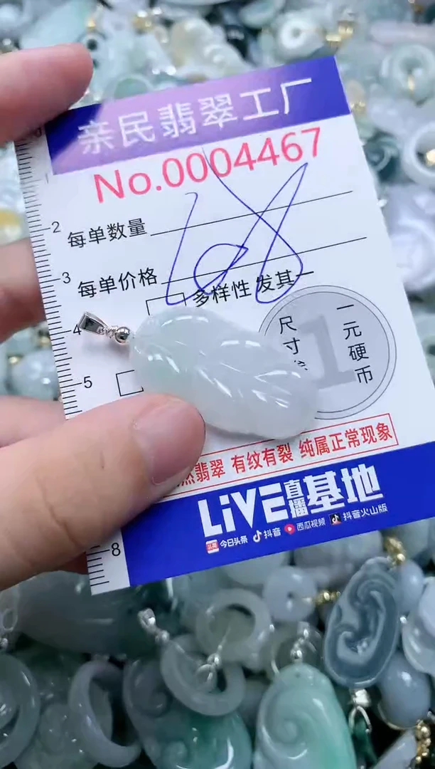 翡翠未镶嵌吊坠(不含链)4467