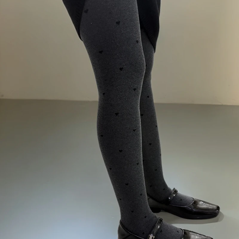 爱心款连脚高腰外穿打底裤女春秋适用