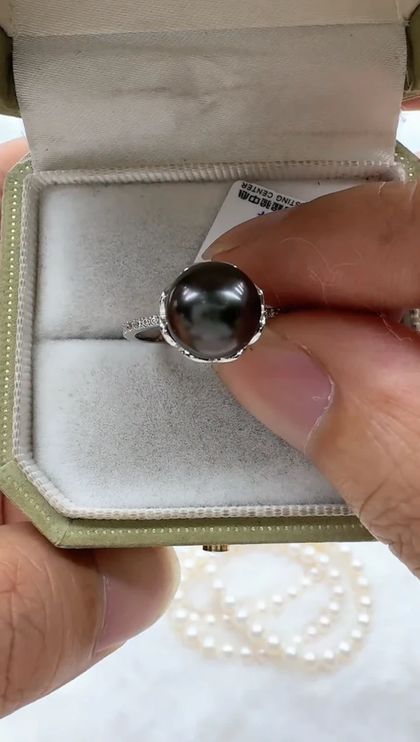 【闪购商品】海水珍珠戒指银S925镶嵌非基地发货不带证书