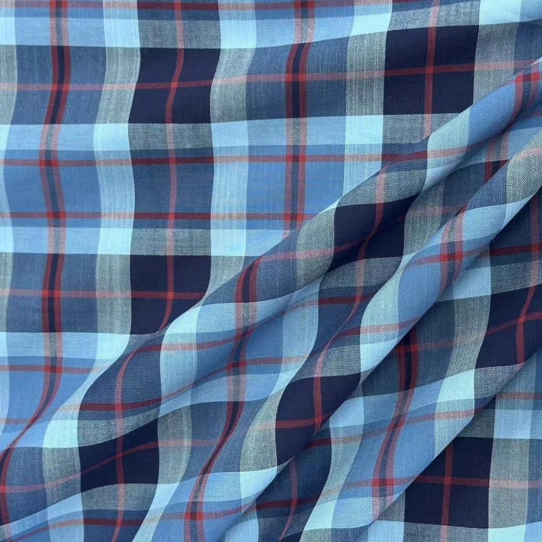 BRB格纹 棉面料格纹衬衫连衣裙服装布料 幅宽140CM