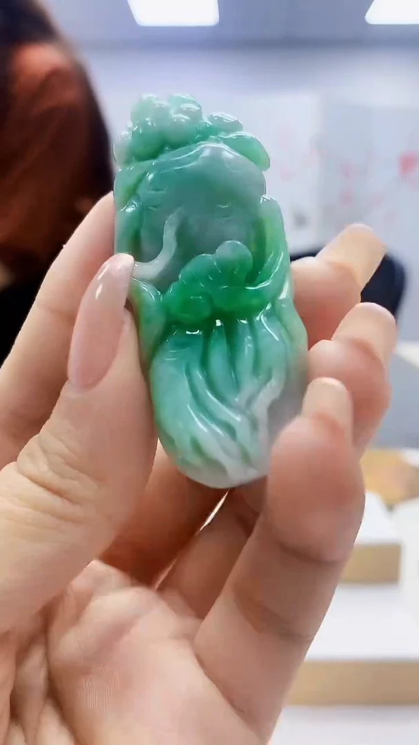 未镶嵌定制翡翠4829ty-毛货挂件53