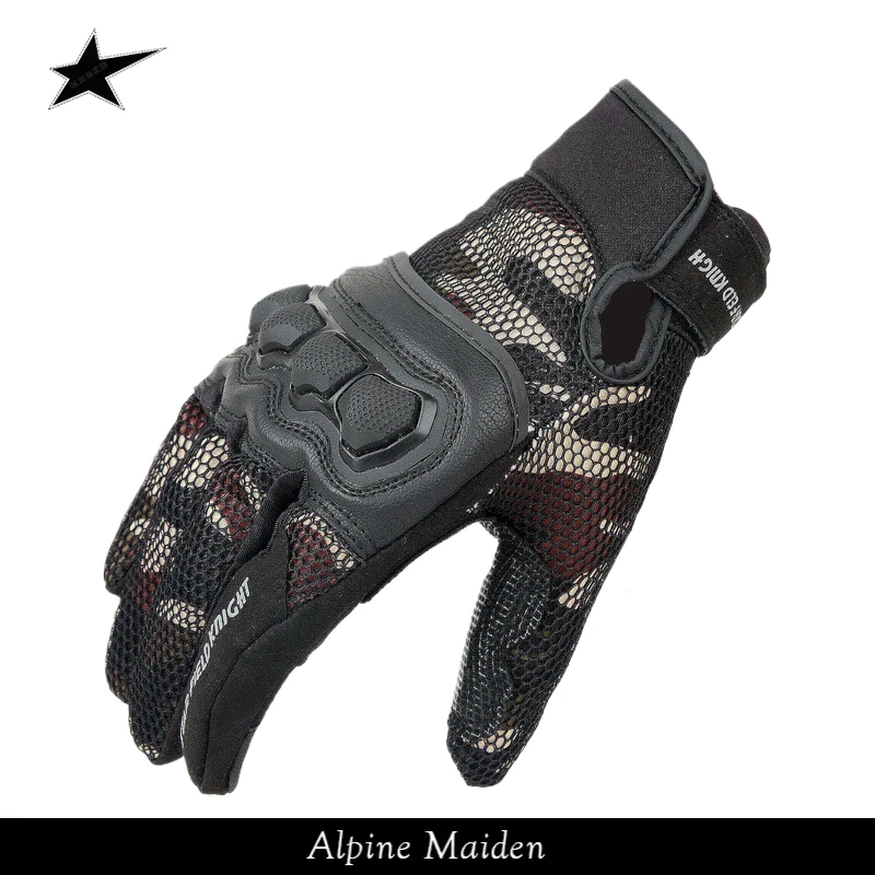 正品A星Alpine Maiden季摩托车防摔网眼透气骑行手套触屏男女款-