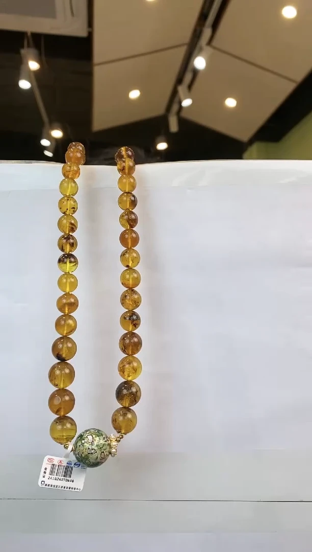 【闪购商品】琥珀颈饰未镶嵌多人