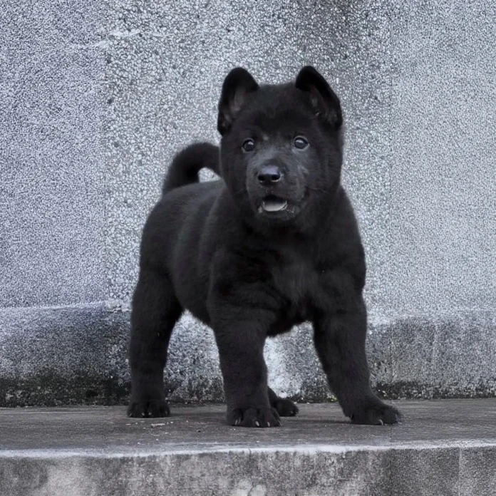 五黑犬中华田园犬家庭陪伴活体宠物