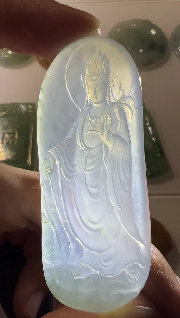 未镶嵌定制翡翠观音