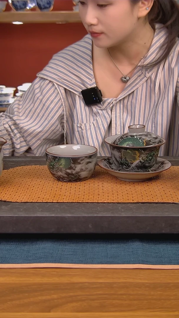 简装家用款2件套 老陶泥开片纹陶瓷茶具