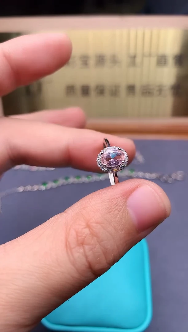 【闪购商品】碧玺戒指银S925镶嵌........