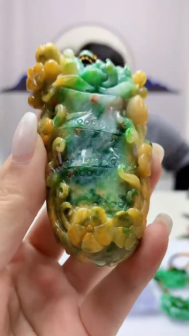 定制翡翠未镶嵌5060ms-毛货88竹节