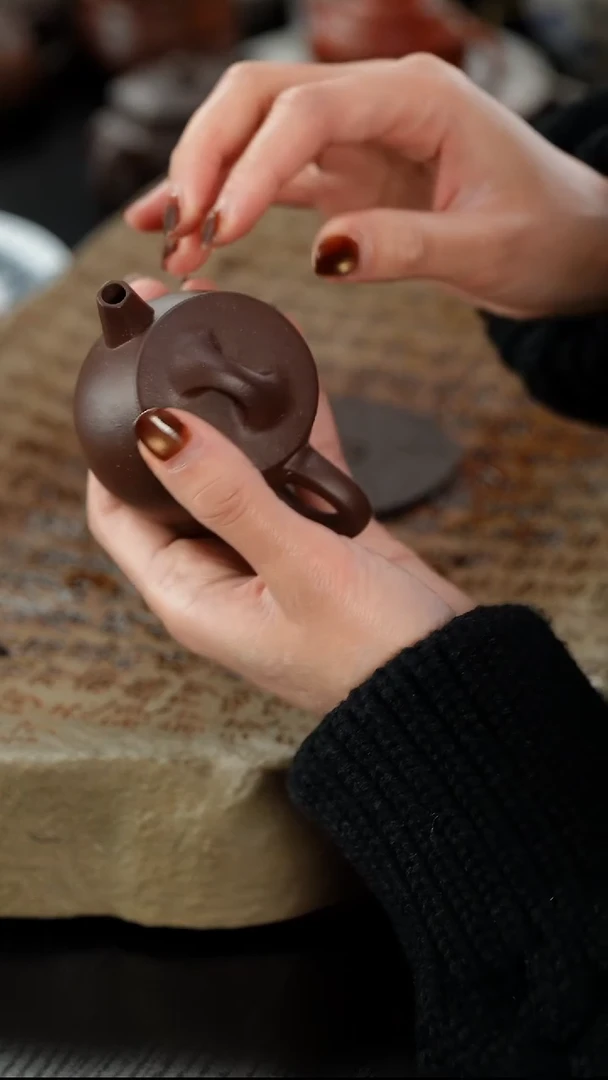 茶壶紫砂天青小儒林90cc（电）