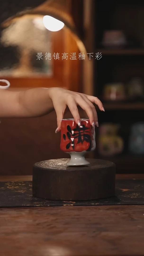 陶瓷景德镇高温釉下手绘陶瓷014