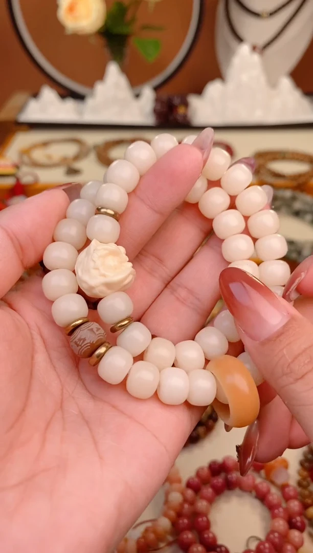 【闪购商品】菩提根/象牙果手串白菩提醒狮双圈