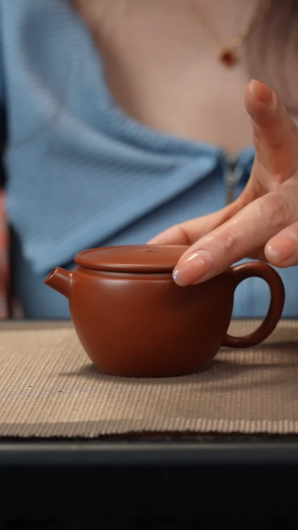 茶壶紫砂朱泥汉瓦100cc