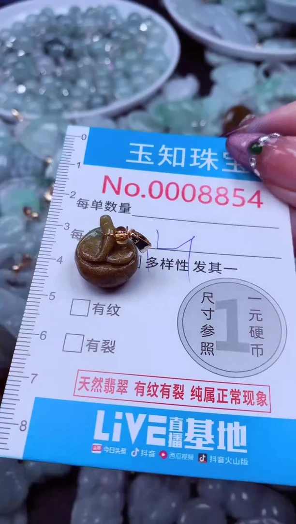 吊坠(不含链)未镶嵌翡翠8854