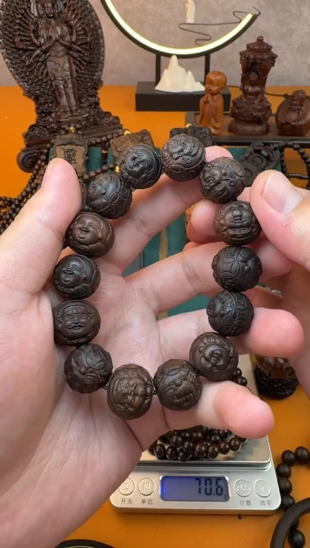 贡木手串/手链《巴布亚贡木》新品财弥单圈手串