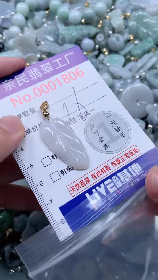 翡翠未镶嵌吊坠(不含链)1806