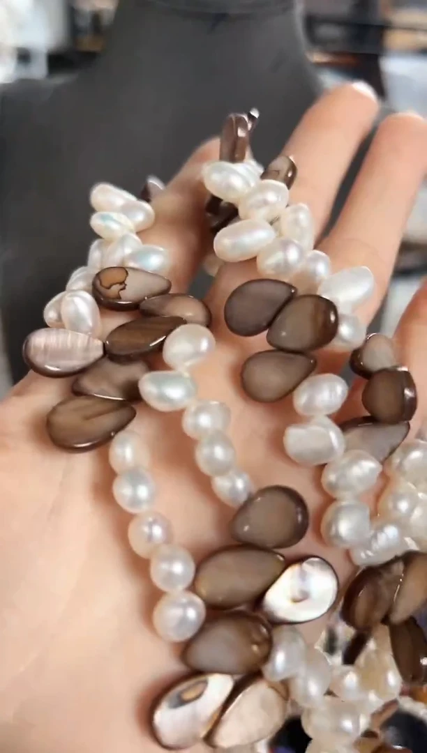 【闪购商品】淡水珍珠珠宝奇石未镶嵌CB项链随机一条