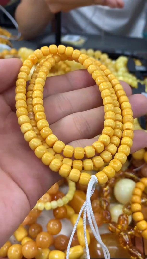 未镶嵌蜜蜡裸石链子