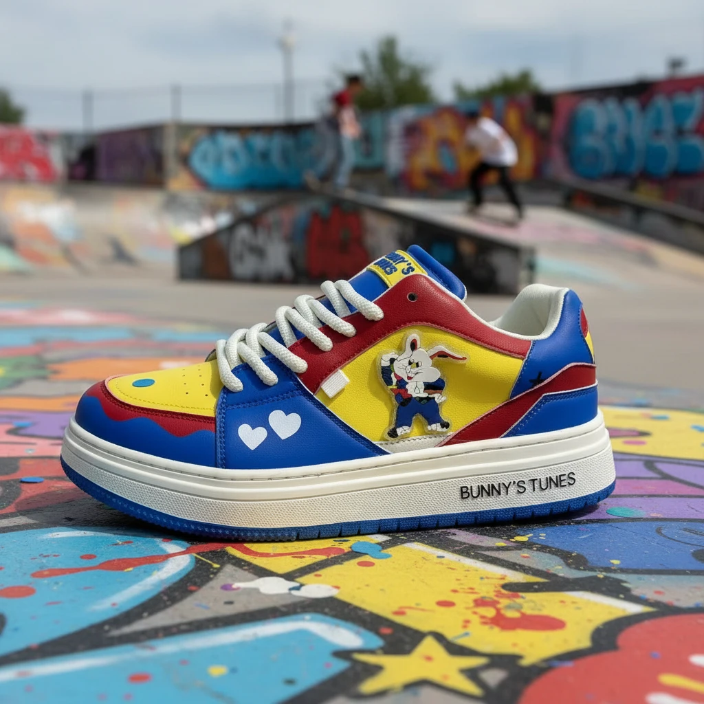 101休闲鞋校园青春卡通时尚潮鞋男女款休闲板鞋FBT2303A02