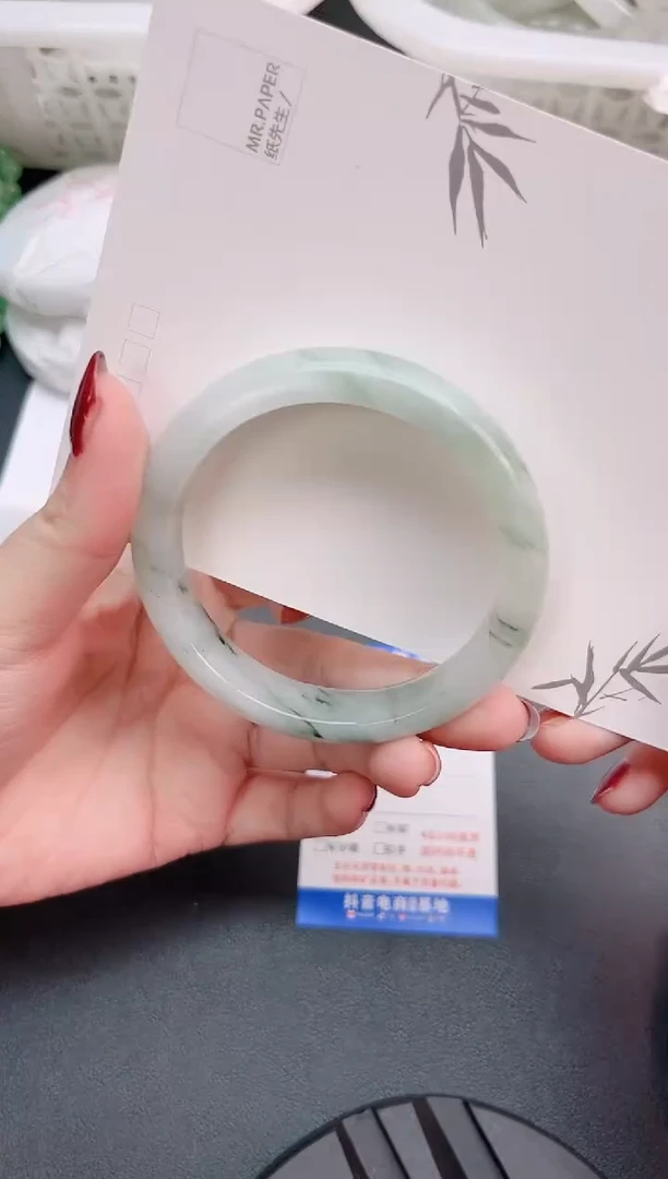 未镶嵌手镯石英质玉（金丝玉）V187-58.2