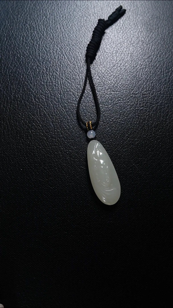 和田玉未镶嵌颈饰观音