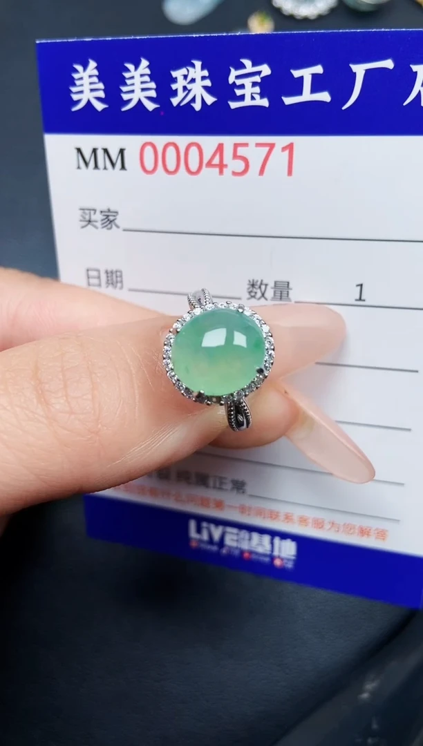 【闪购商品】翡翠颈饰银S925镶嵌4571