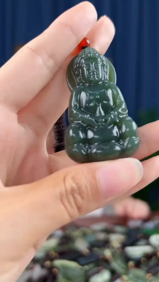 未镶嵌和田玉挂件拍一发一，