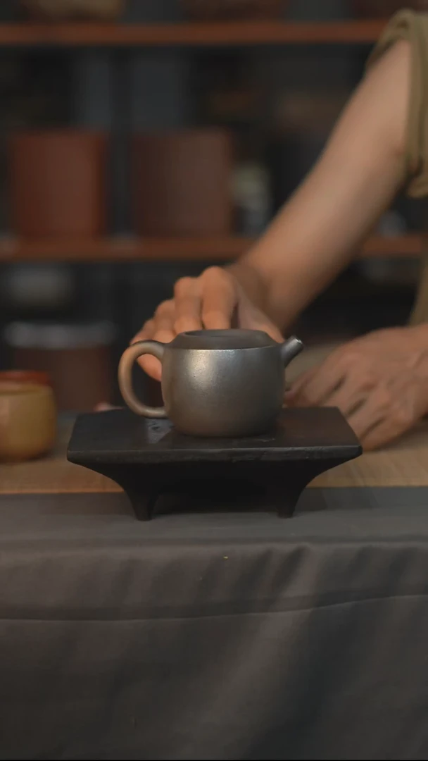 云水山涧建水紫陶微瑕柴烧壶 云玉 020