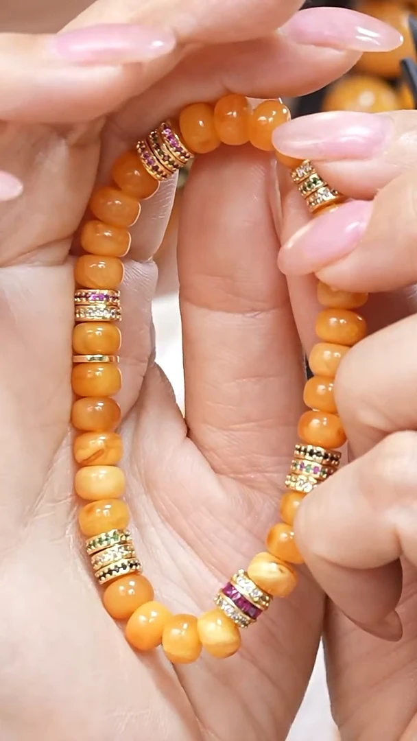 蜜蜡颈饰未镶嵌5385天然蜜蜡珠宝奇石云端妖孽全部保真