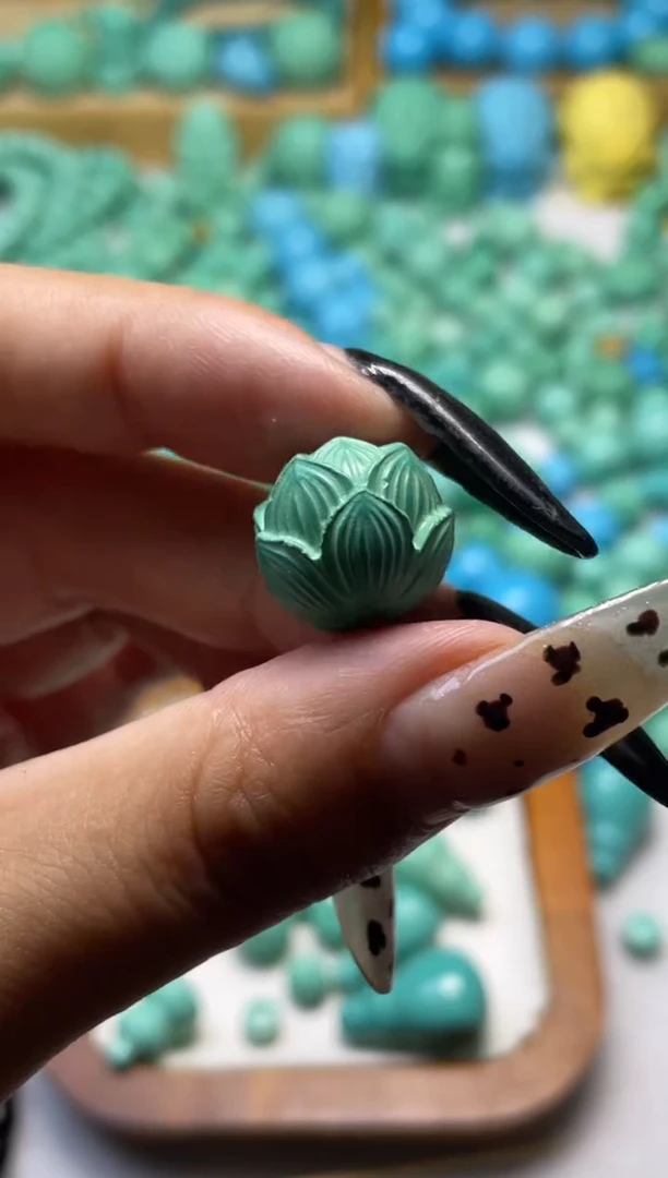 无非金属卡15立体莲花单珠