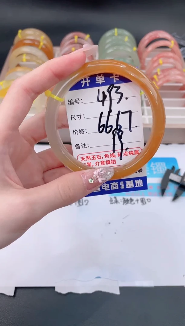 未镶嵌手镯石英质玉493