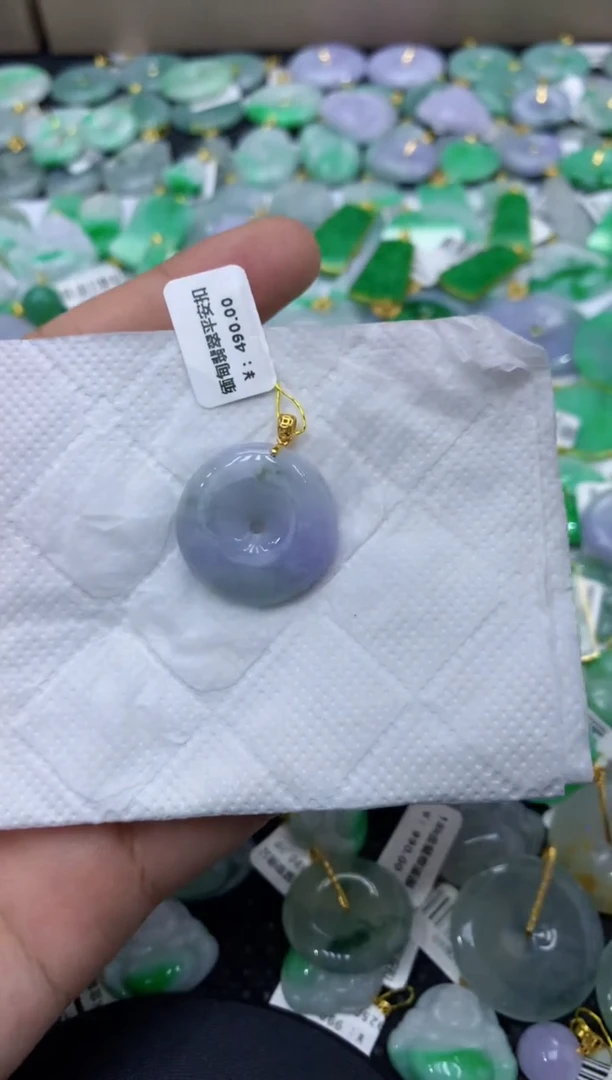 颈饰未镶嵌翡翠天然缅甸翡翠A货