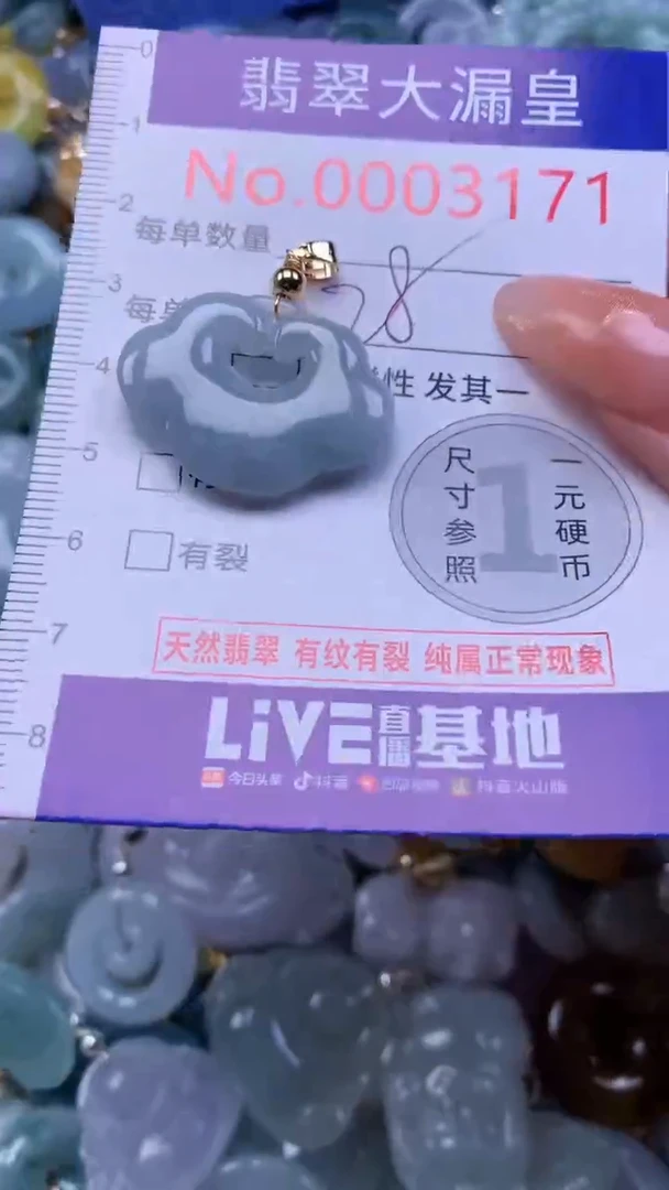 翡翠未镶嵌吊坠(不含链)3171