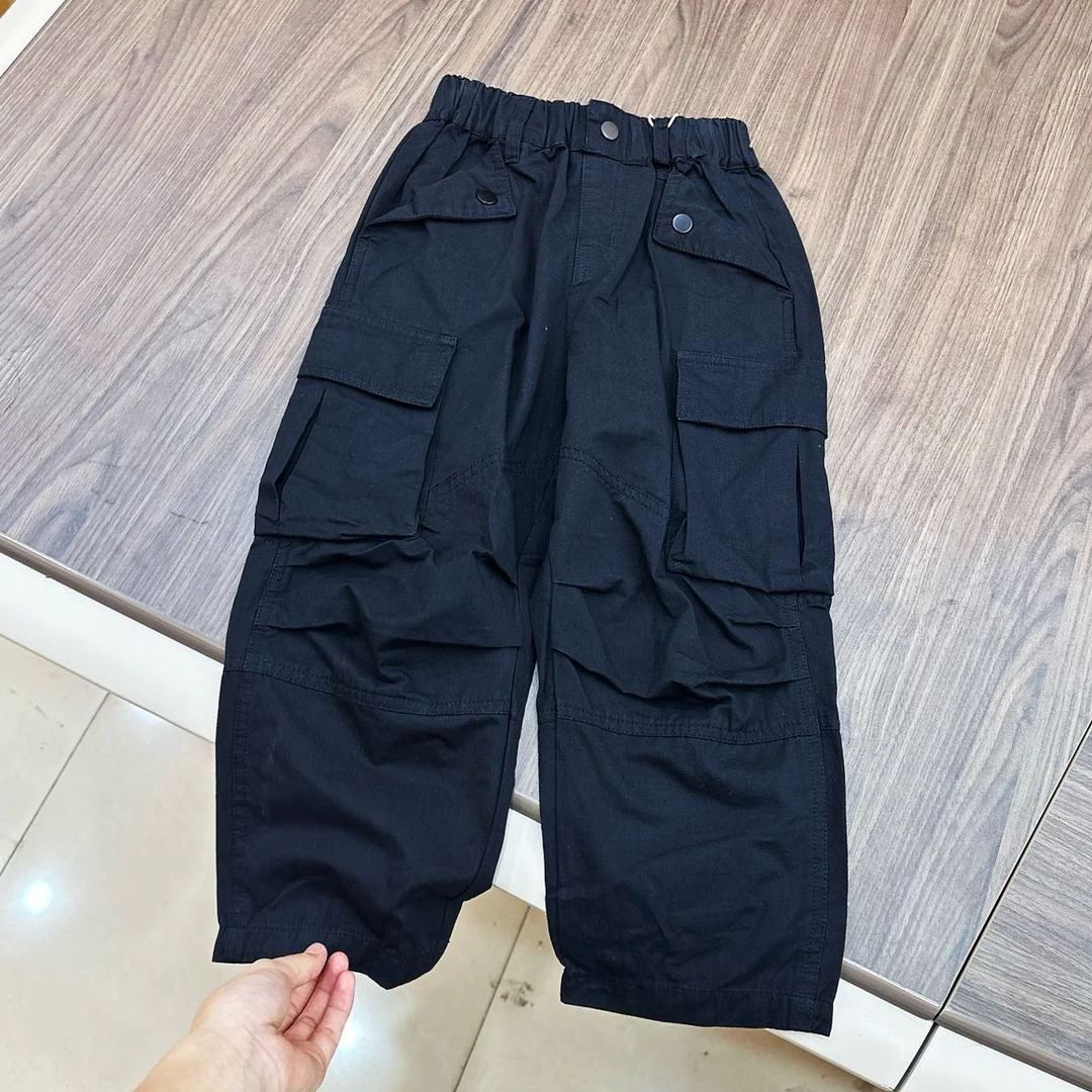 41062高端专享秋季百搭工装裤黑色