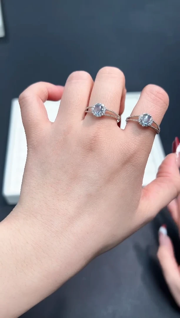 【闪购商品】水晶戒指未镶嵌4j多样性发其一/1个默认微瑕