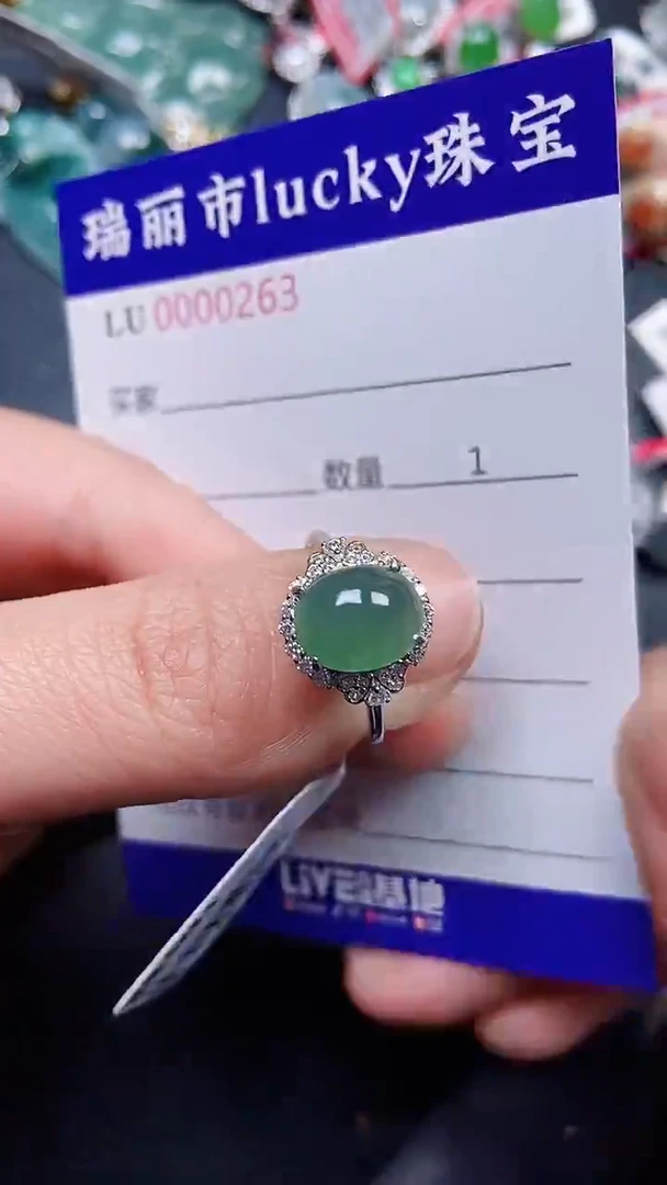 颈饰银S925镶嵌翡翠0263