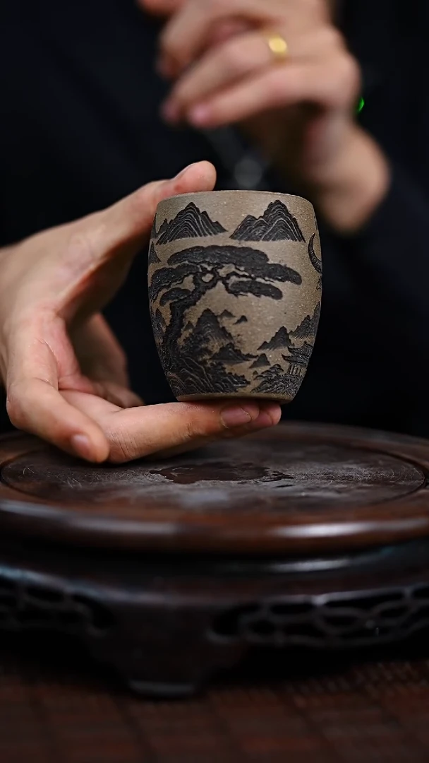 茶壶紫砂宜兴知衍传器精美杯子