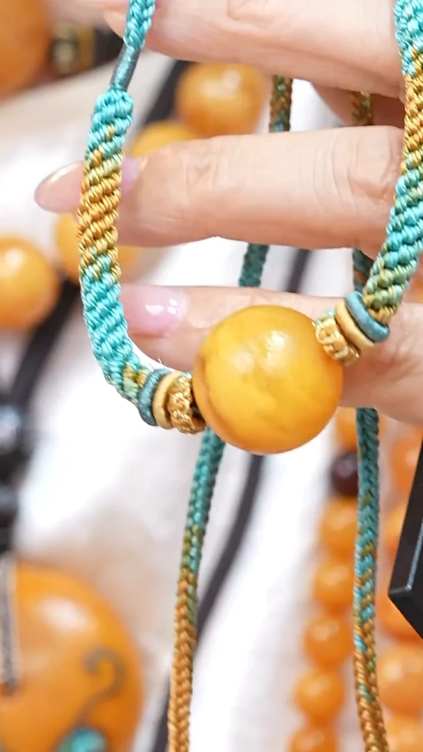 蜜蜡颈饰未镶嵌5411天然蜜蜡珠宝奇石云端妖孽全部保真