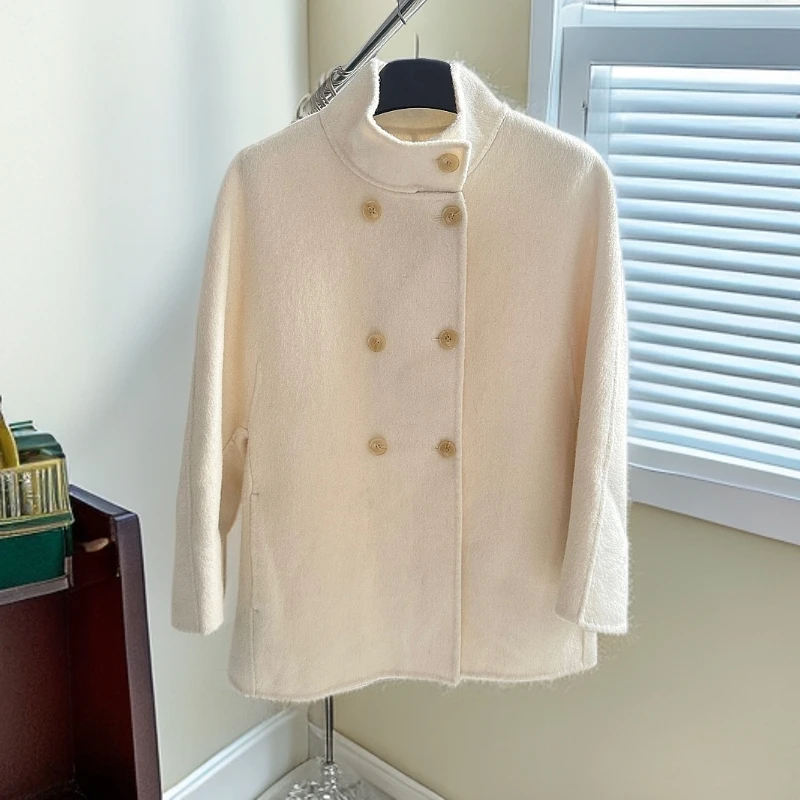 【锦衣服饰】8710中长款双面羊毛大衣