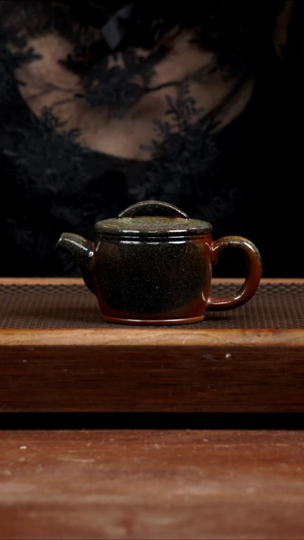茶壶紫砂底槽青柴烧汉瓦150CC