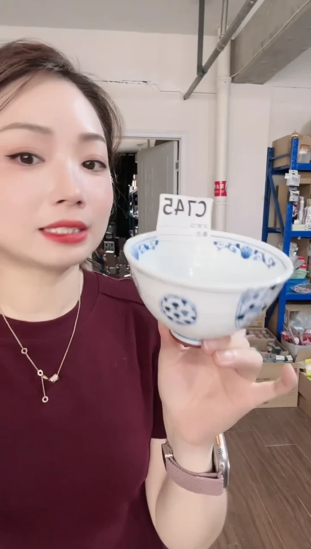 瓷片全新高端瓷器花伊12cm碗一只C745