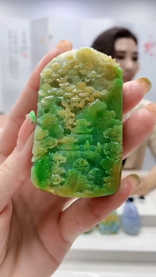 未镶嵌定制翡翠4829ry-毛货挂件100