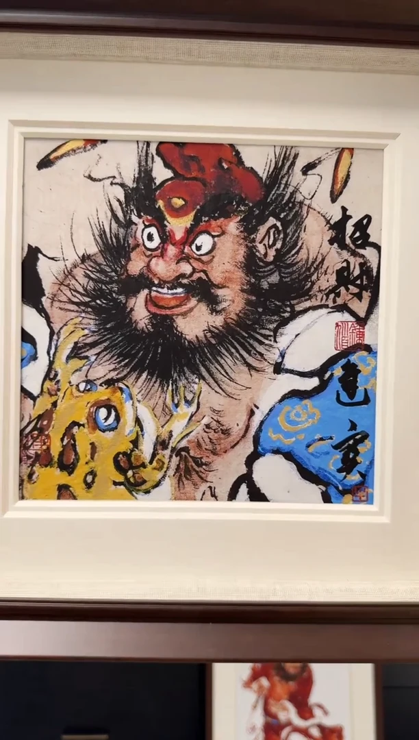 国画牛百川老师手绘30x30