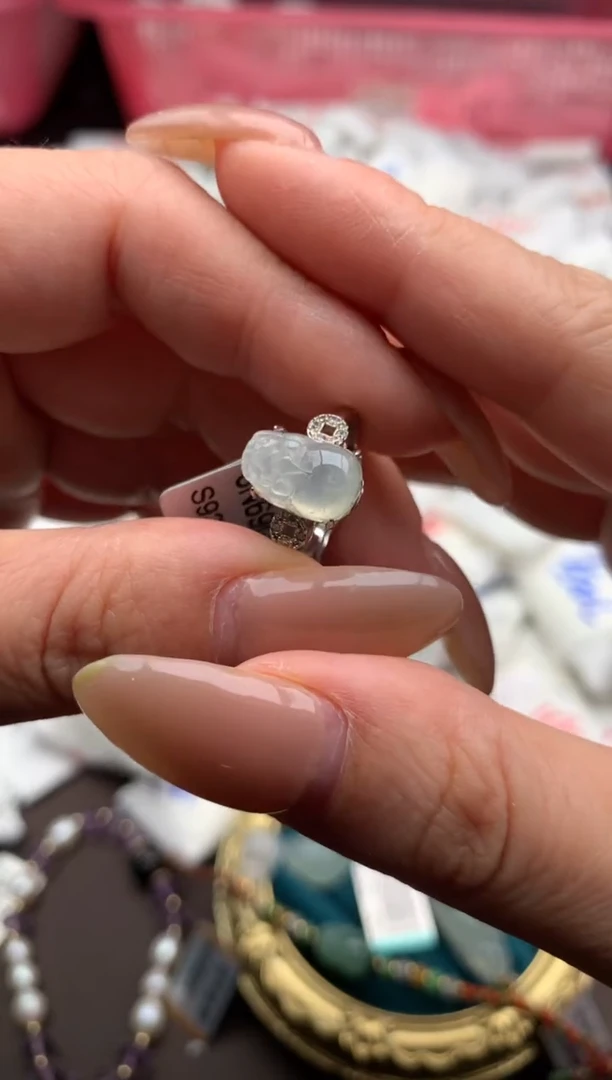 【闪购商品】翡翠戒指银S925镶嵌 一